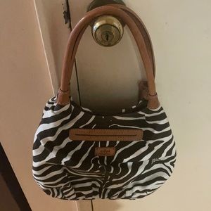 Brighton Zebra print small shoulder bag
